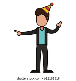 male cheerful dancing image
