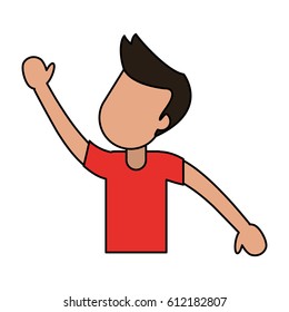 male cheerful dancing image