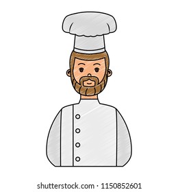 Male chef avatar scribble