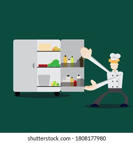The Male Chef Flat Design