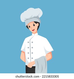 Male Chef Profession Character Design Illustration