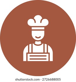 Männlicher Chef Vektor Symbol Design Illustration