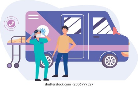 male, clinic, illustration, paramedic, person, doctor, team, ambulance, staff, medicine, health, set, profession, stethoscope, hospital, female, man, vector, physician, nurse, healthcare, medic,

