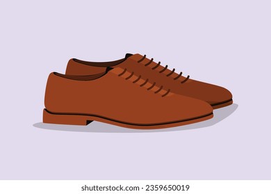 Male clothing and accessories concept. Colored flat vector illustration isolated. 