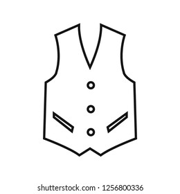 male clothing outline vector icon