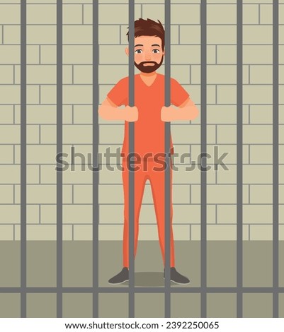 Male convicted prisoner inside the jail