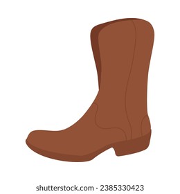 male cowboy boot vector isolated