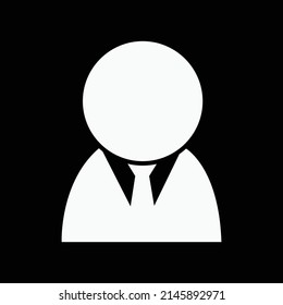 male customer support icon vector, human icon