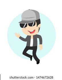 male dancer vector illustration design