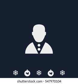 Male default avatar profile in costume.