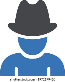 male diversity vector glyph colour icon