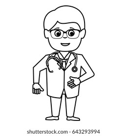Male doctor avatar character