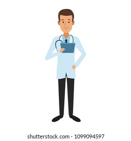 Male doctor cartoon