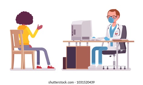 Nurse Talking To Patient Stock Illustrations, Images & Vectors ...