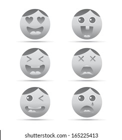 male emoticon art collection