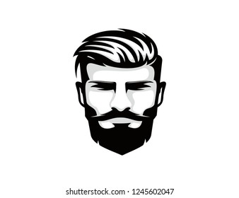 Male Face Vector Template