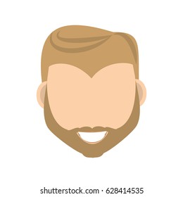 Male faceless head