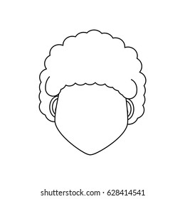 Male faceless head