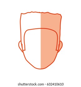 Male faceless head