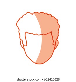 Male faceless head