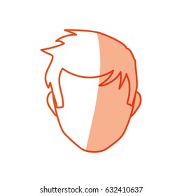 Male faceless head