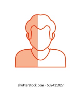 Male faceless head