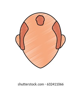 Male faceless head