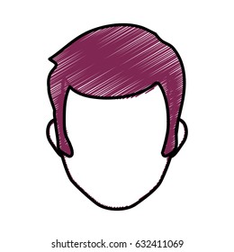 Male faceless head