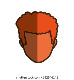 Male faceless head