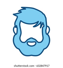 Male faceless head