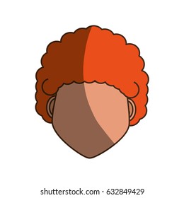 Male faceless head