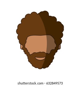 Male faceless head