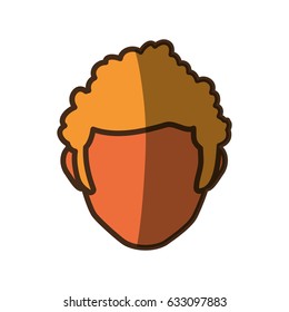 Male faceless head