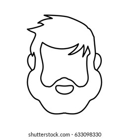 Male faceless head