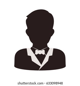 Male faceless head