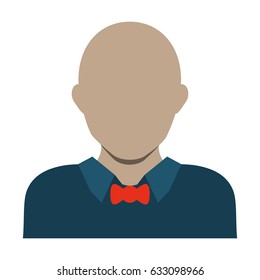 Male faceless head