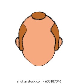 Male faceless head