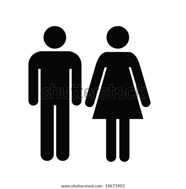 Male Female Stock Vector Royalty Free 18673903