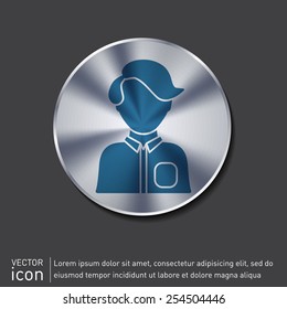 A male or female avatar. Man or woman avatar sign