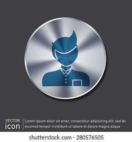 A male or female avatar. Man or woman avatar sign