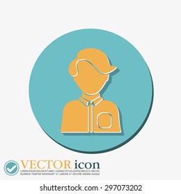 A male or female avatar. Man or woman avatar sign