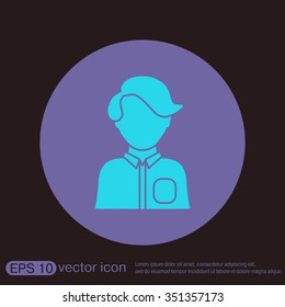 A male or female avatar. Man or woman avatar sign