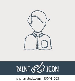 A male or female avatar. Man or woman avatar sign