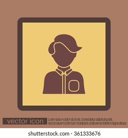 A male or female avatar. Man or woman avatar sign