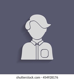 A male or female avatar. Man or woman avatar sign