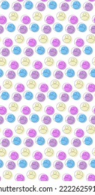 Male and Female Avatars for UI - UX design, minimalist flat style, seamless pattern
