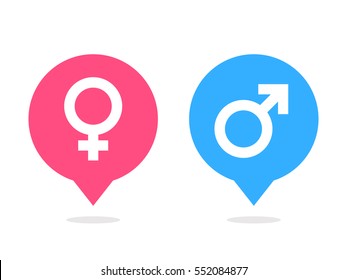 Male Female Balloon Icon Vector