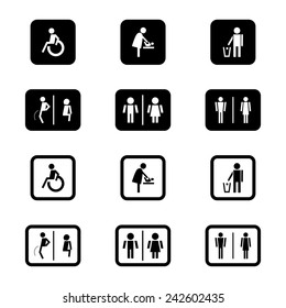 1,518 Disabled bathroom signage Images, Stock Photos & Vectors ...