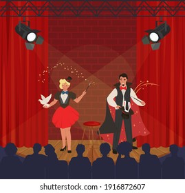 Magician graphics Royalty Free Stock SVG Vector