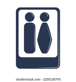 male female figures wc icon isolated